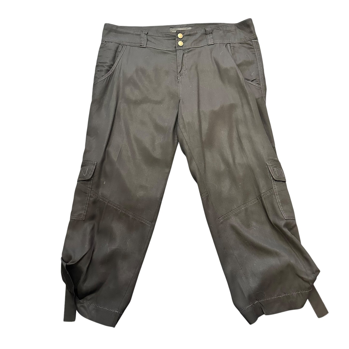 SANCTUARY CROPPED BLACK CARGO PANTS 249 SZ 29
