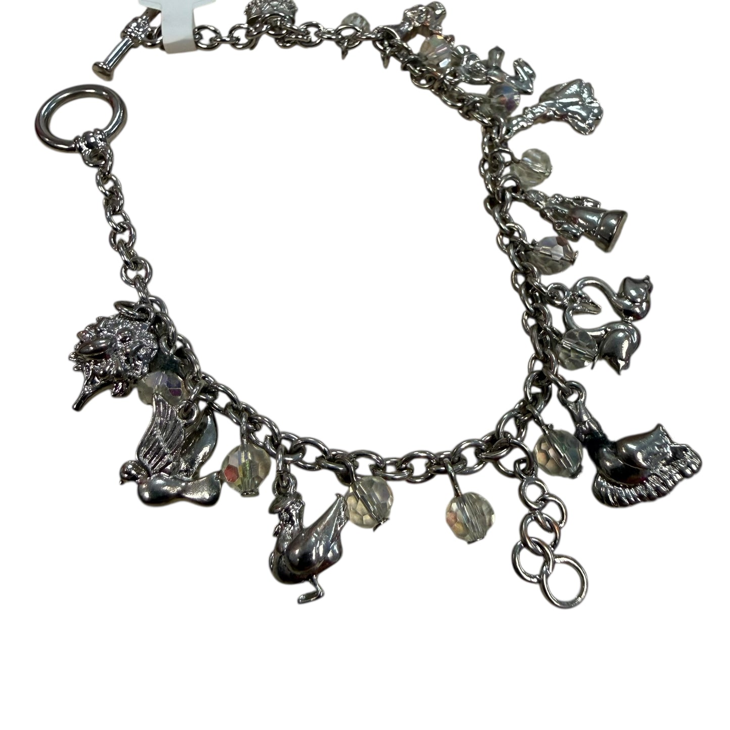 SILVER CHRISTMAS CHARM BRACELET