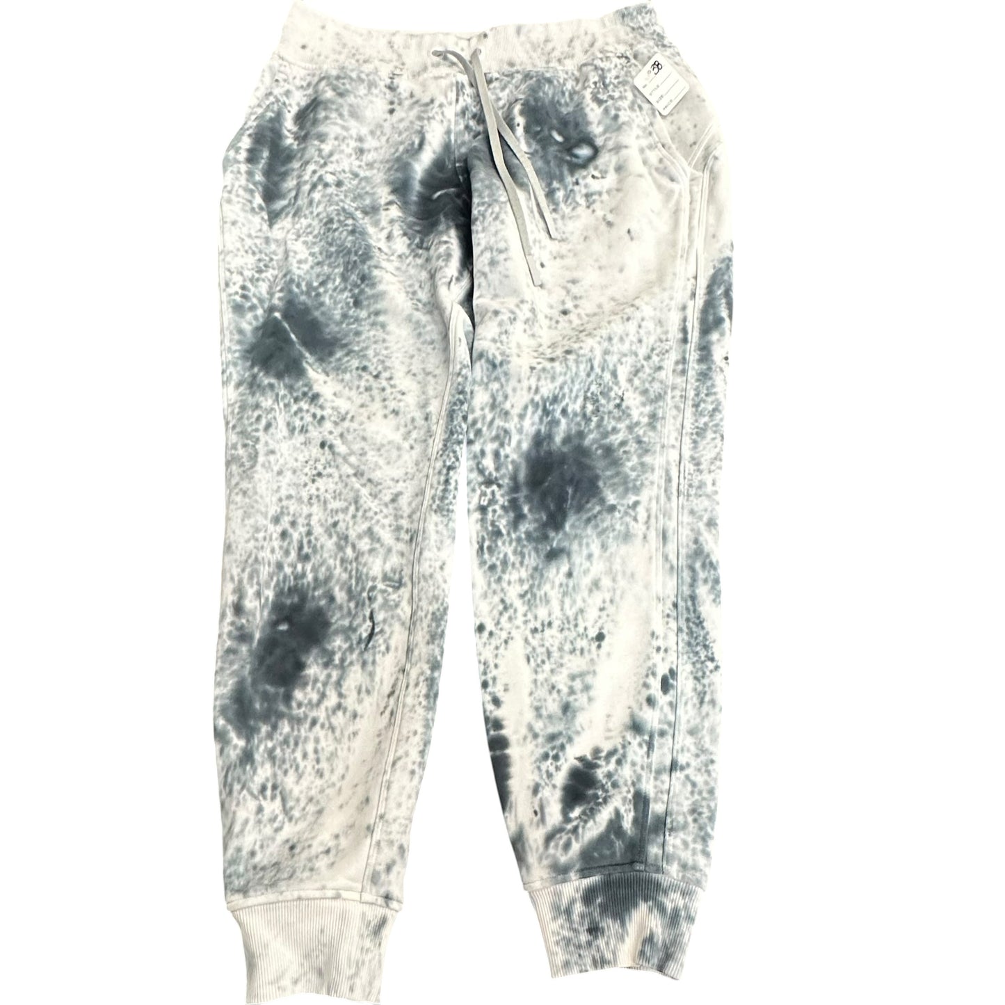 LULULEMON WARM DOWN JOGGERS MARBLE DYE CLASSIC NAVY 38 SZ 10