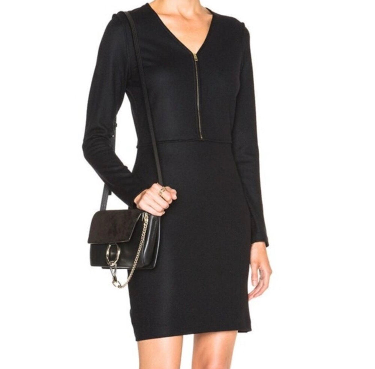 RAG & BONE BLACK 100% WOOL YUHLEE DRESS 249 Sz 10