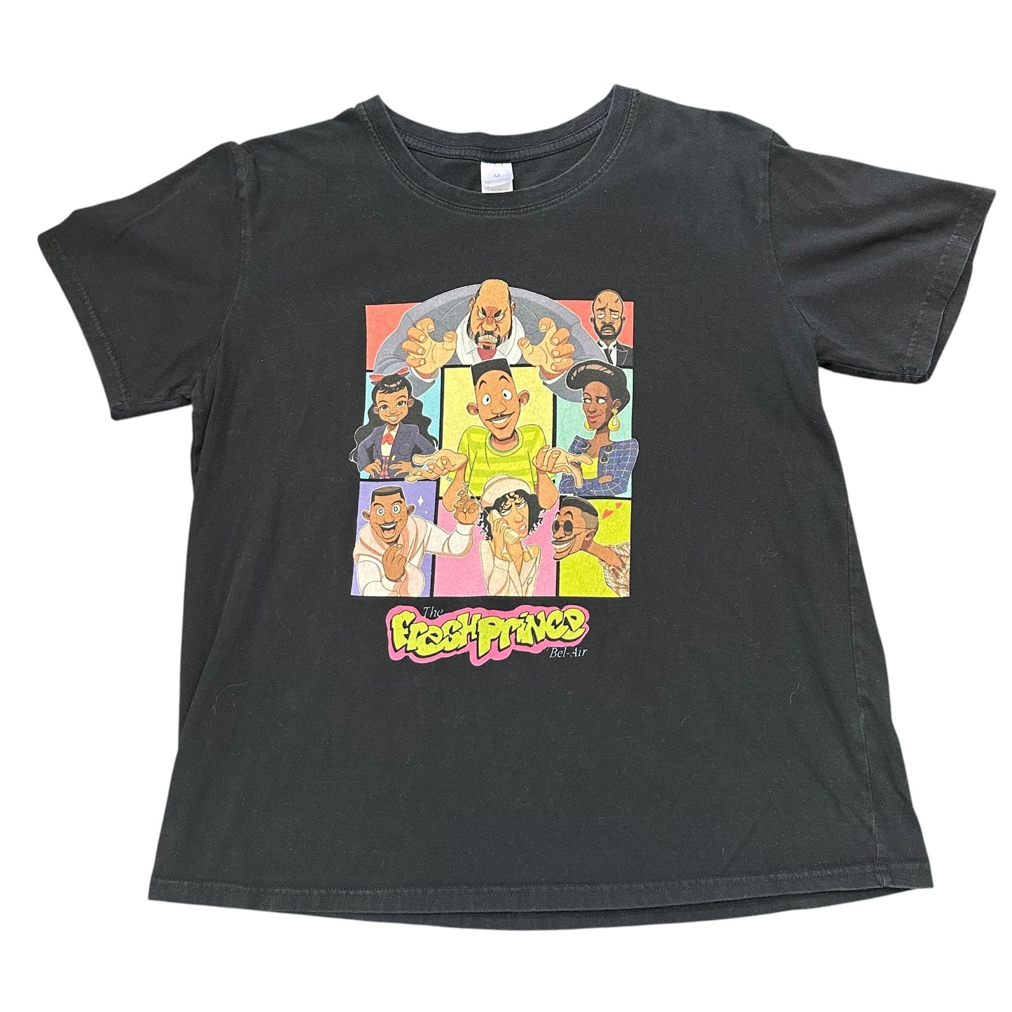 FRESH PRINCE OF BEL AIR BLACK TSHIRT 100 MEDIUM **