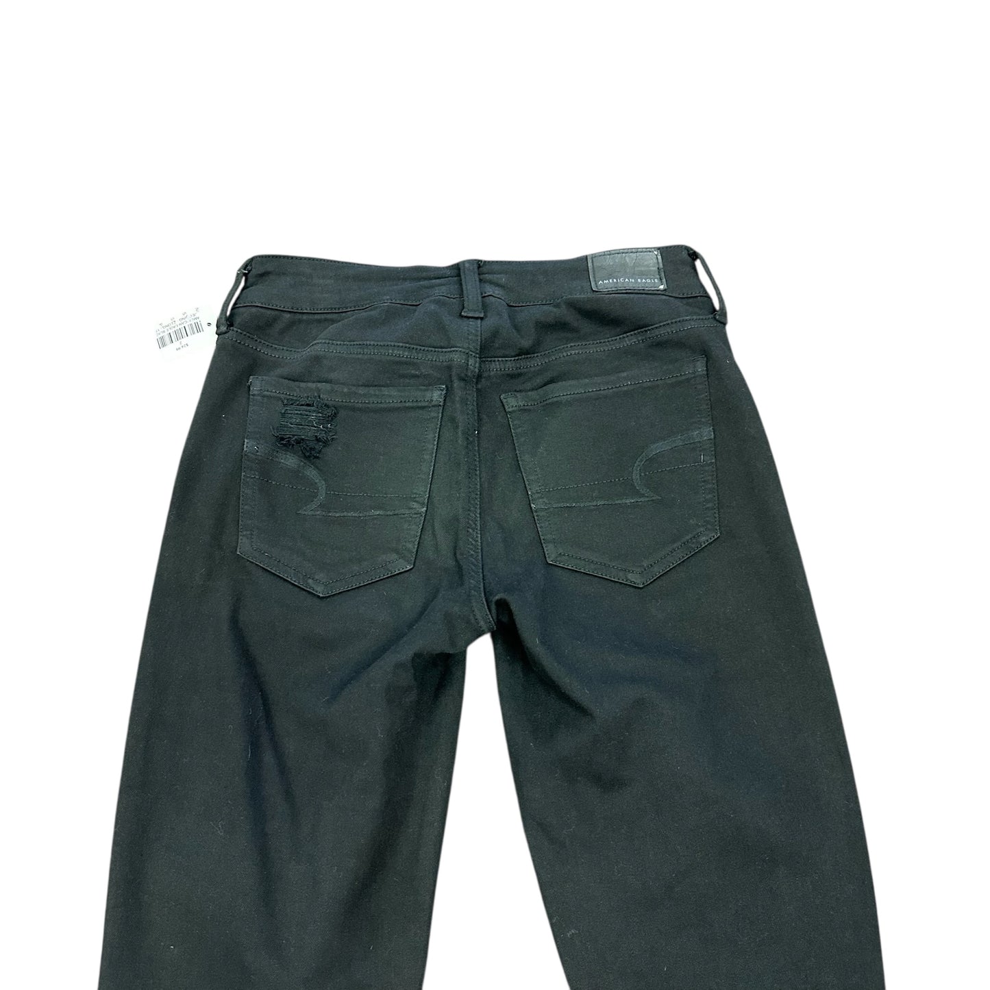 AMERICAN EAGLE BLACK JEGGINGS 174 SZ 2 LONG