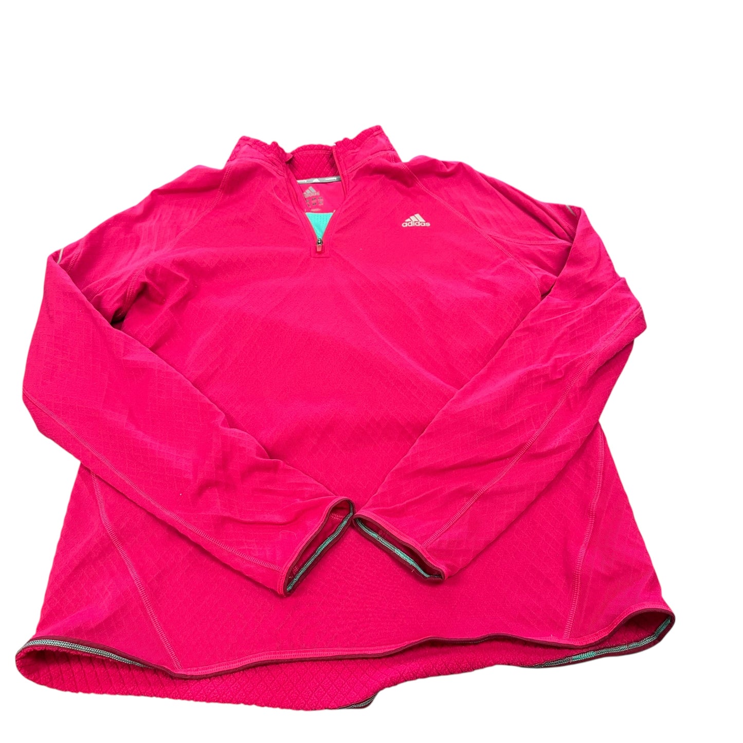 ADIDAS PINK PULL OVER ATHLETIC TOP 8 XL