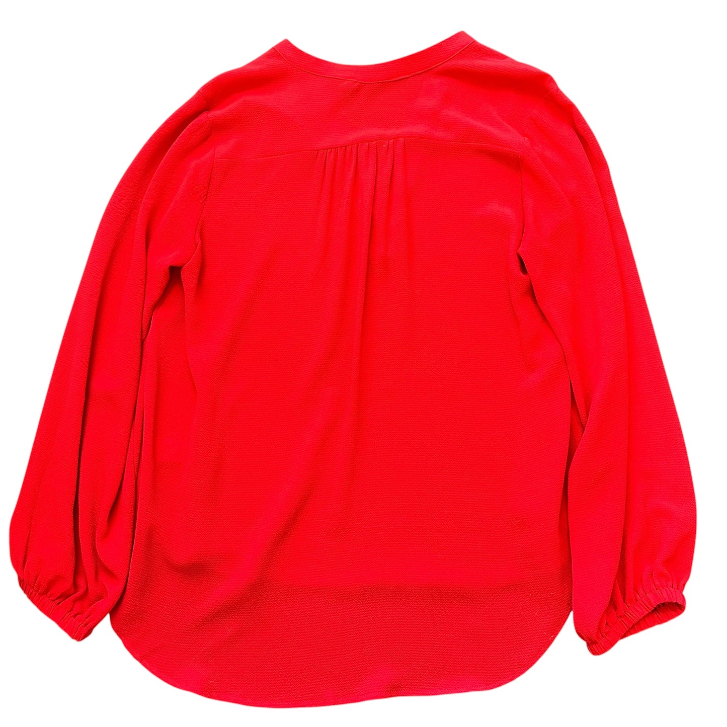 LUSH RED POPOVER BLOUSE 262 XL