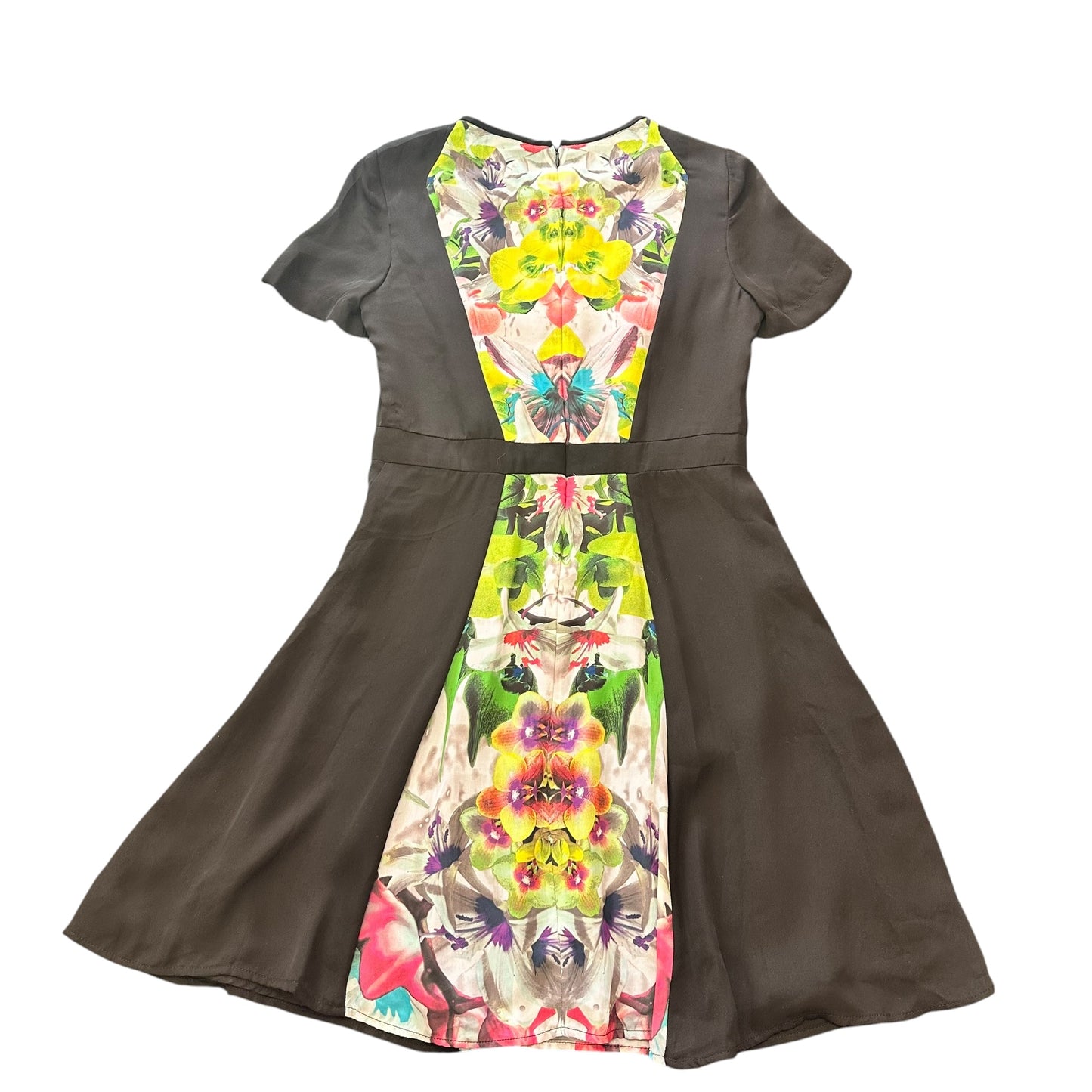 PRABAL GURUNG FOR TARGET BLACK FLORAL DRESS SZ 6