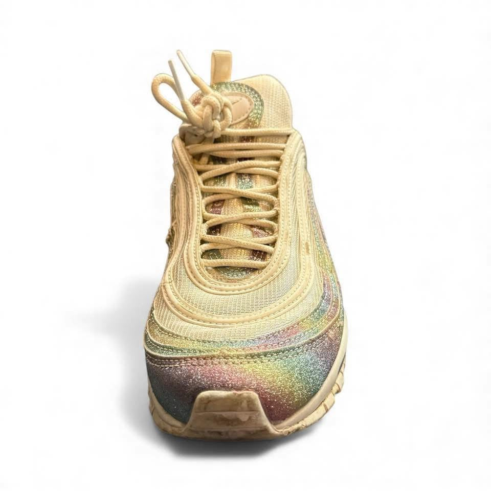 NIKE AIR MAX 97 RAINBOW GLITTER SNEAKERS SZ 8.5