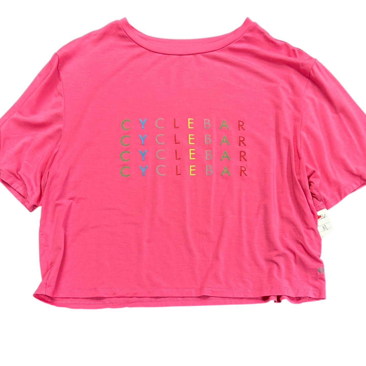 TAVI CYCLEBAR PINK CROP TOP SHIRT 26 MEDIUM