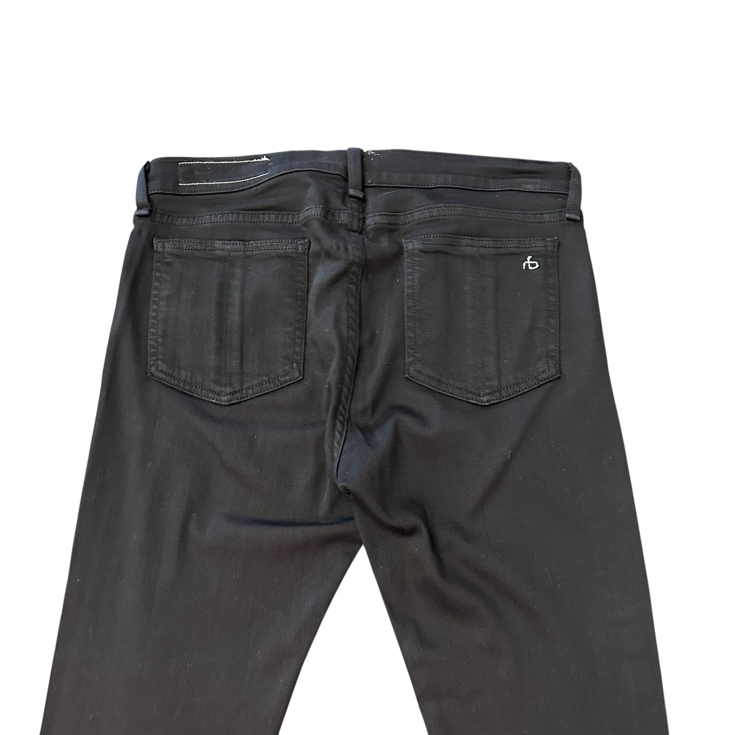 RAG & BONE JEAN BLACK CAPRI SKINNY 249 SZ 29
