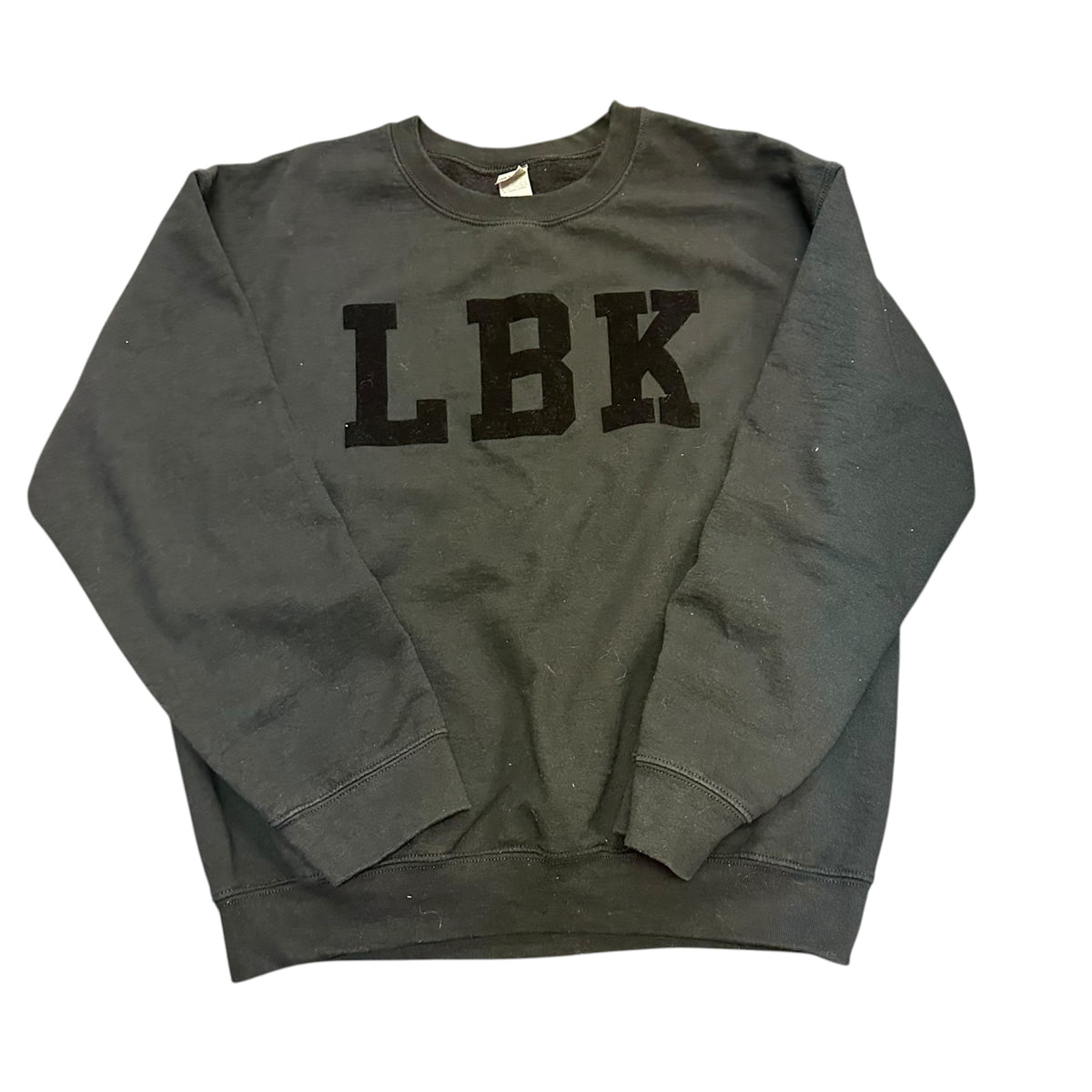 BLACK LBK CREWNECK SWEATSHIRT 14 MEDIUM