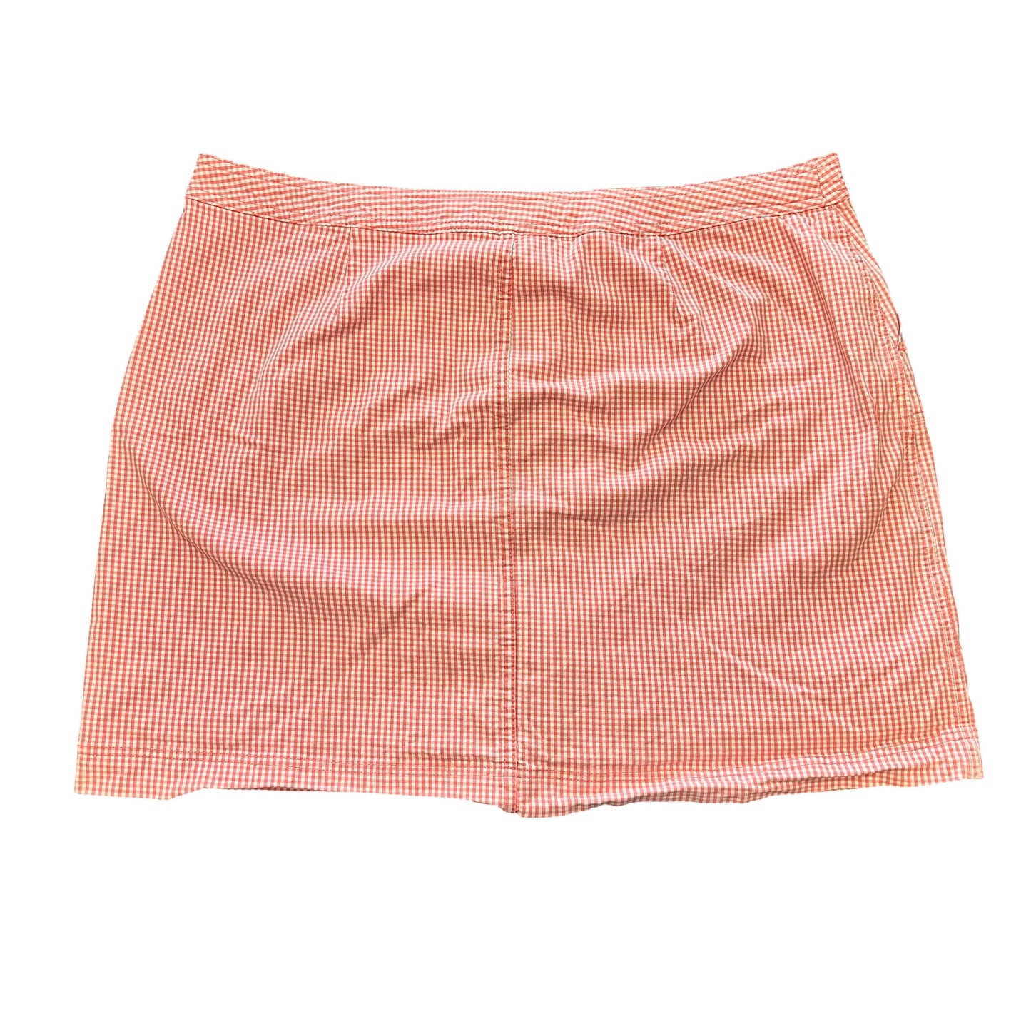 CJ BANKS CORAL WHITE PLAID SKORT 100 SZ 22W