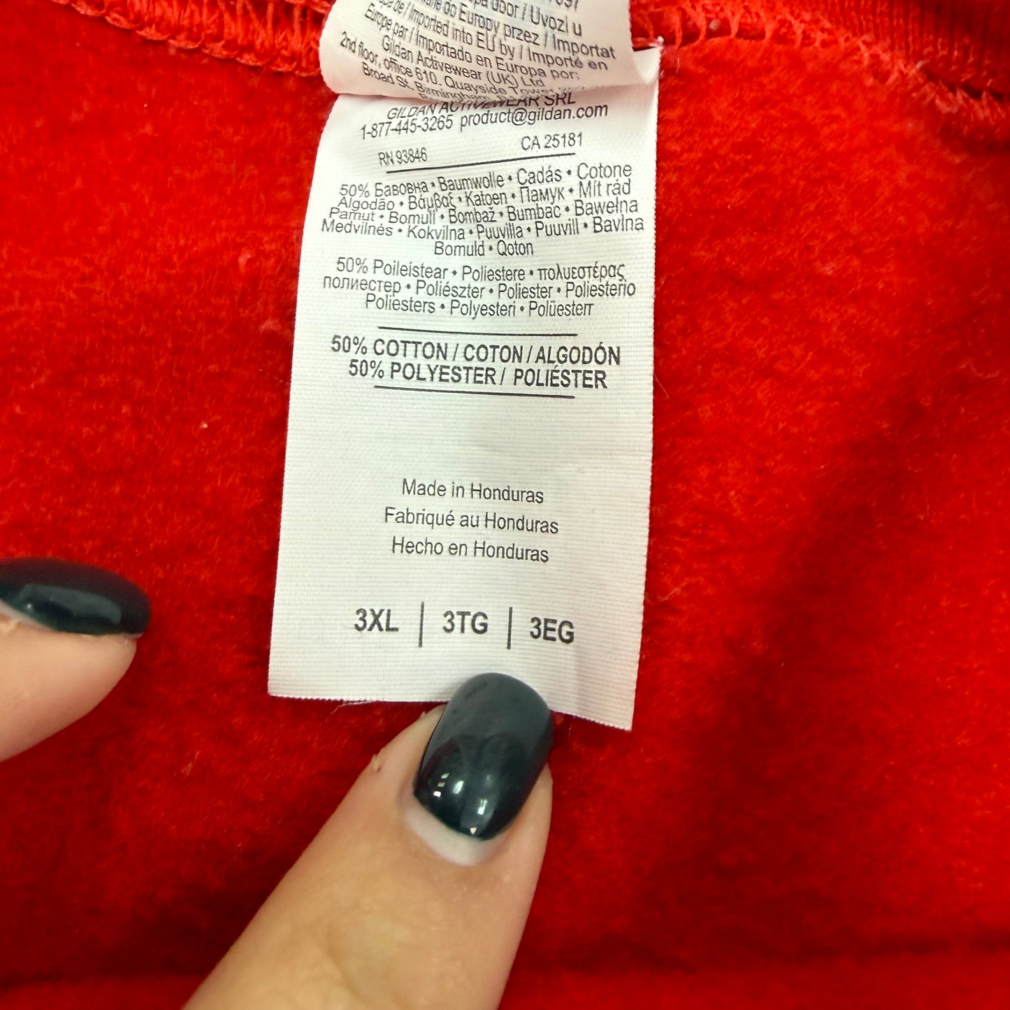 TIS THE SEASON TO BE FREEZIN RED SWEATSHIRT 100 3XL