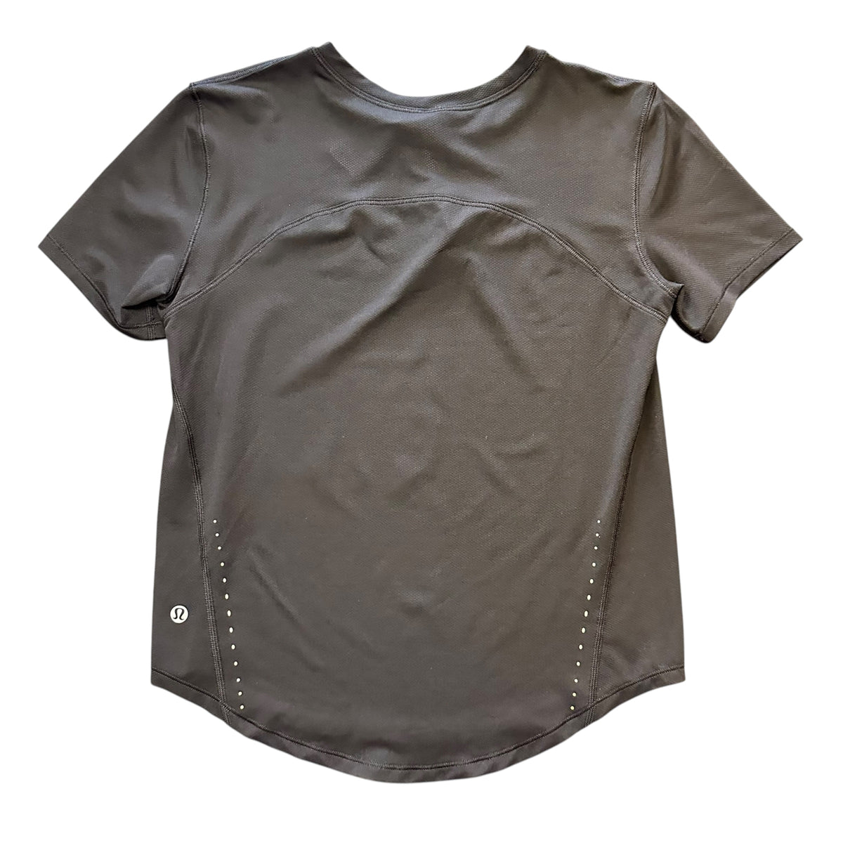 LULULEMON BLACK SHORT SLEEVE SHIRT 122 SZ 2