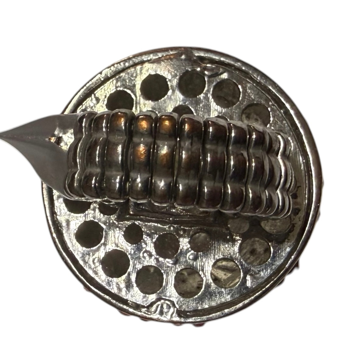 LARGER BASKETBALL RHINESTONE RING 38 OS**