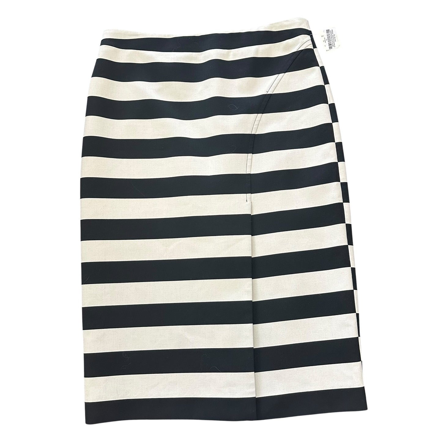 ARTELIER TAN BLACK STRIPED PENCIL SKIRT 249 SZ 12