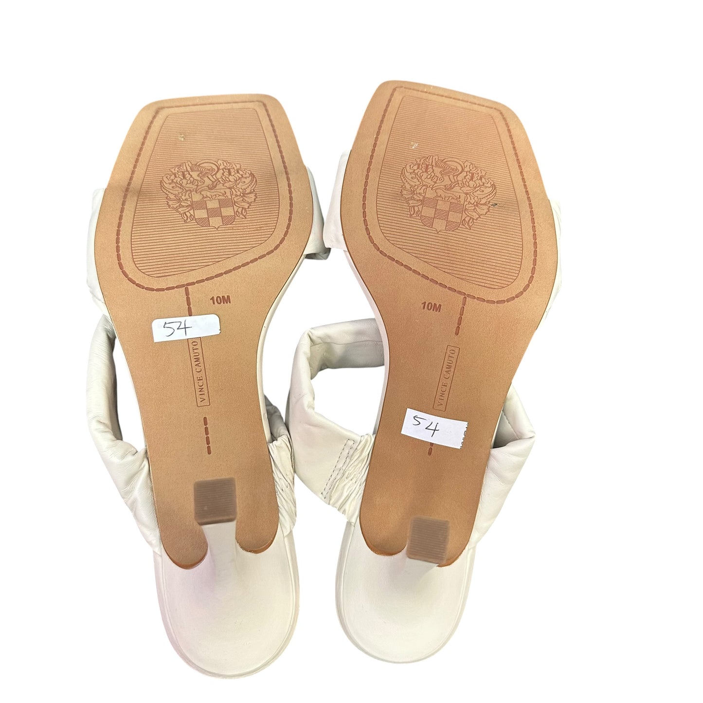 VINCE CAMUTO BEIGE HEELS BRISETTE NEW 54 SZ 10
