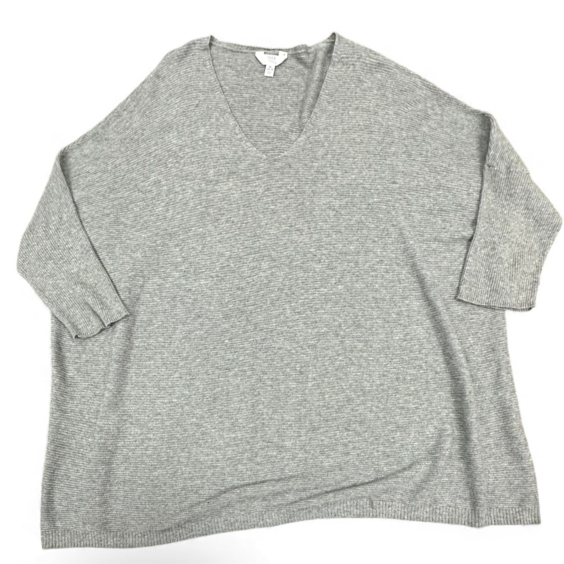 TIME & TRU GRAY KNIT SWEATER 100 XL