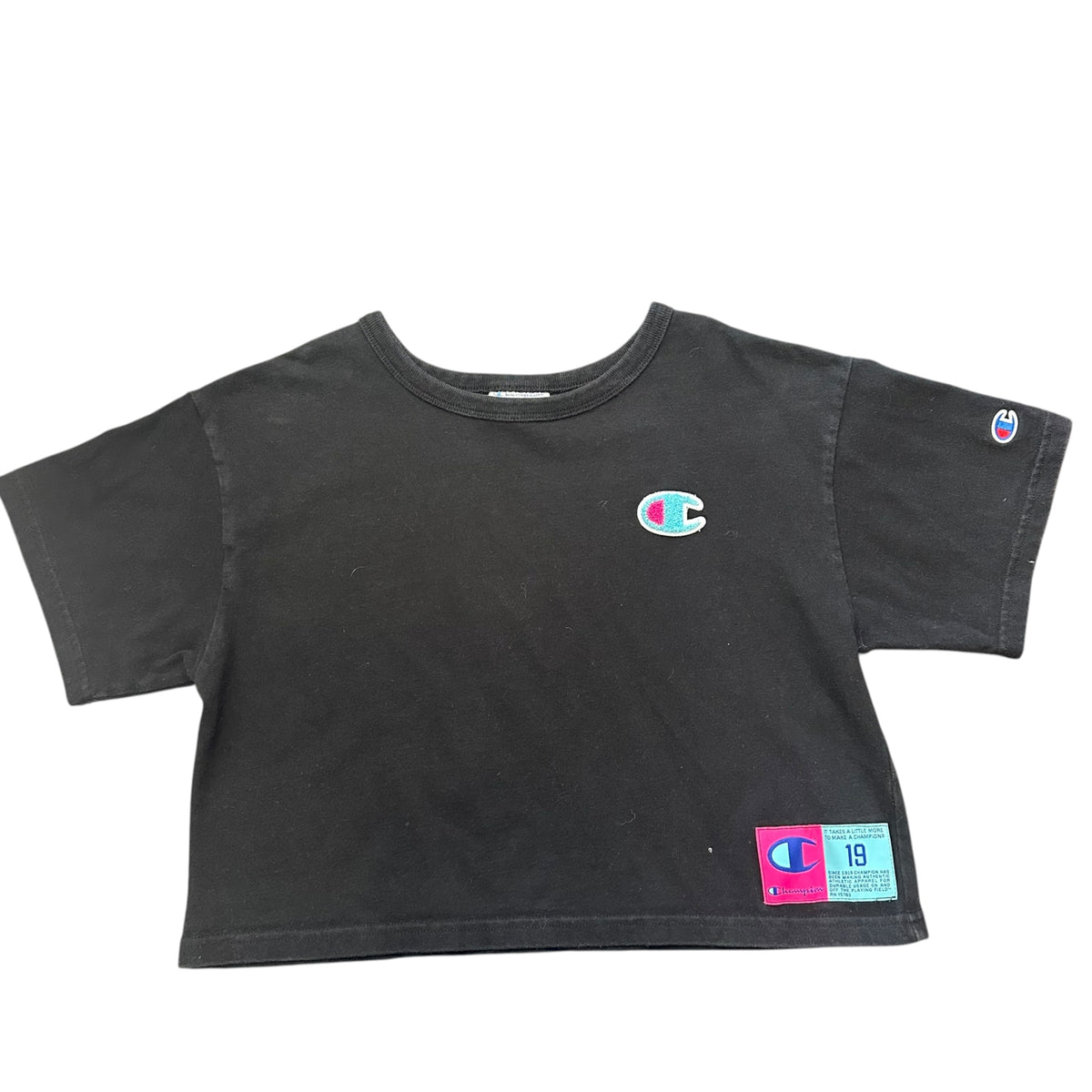 CHAMPION REVERSE WEAVE CROPPED SHIRT 64 SMALL