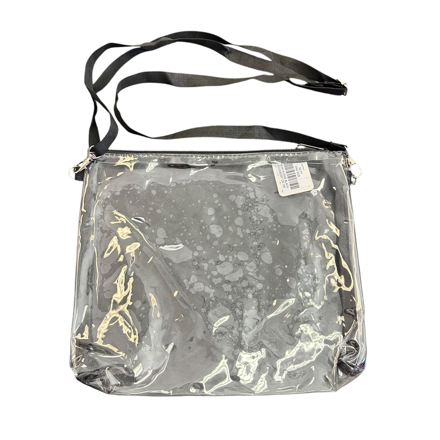 LARGE CLEAR BLACK CROSSBODY 100 OS
