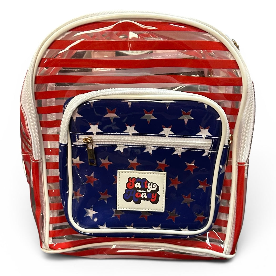 SALTY HONEY PATRIOTIC CLEAR MINI BACKPACK 143 OS
