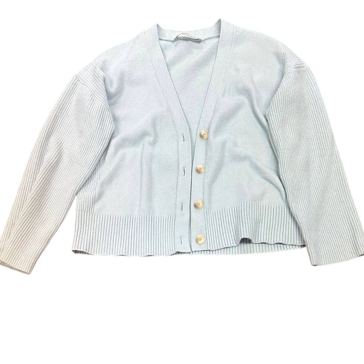 LOFT LIGHT BLUE CARDIGAN 26 MEDIUM