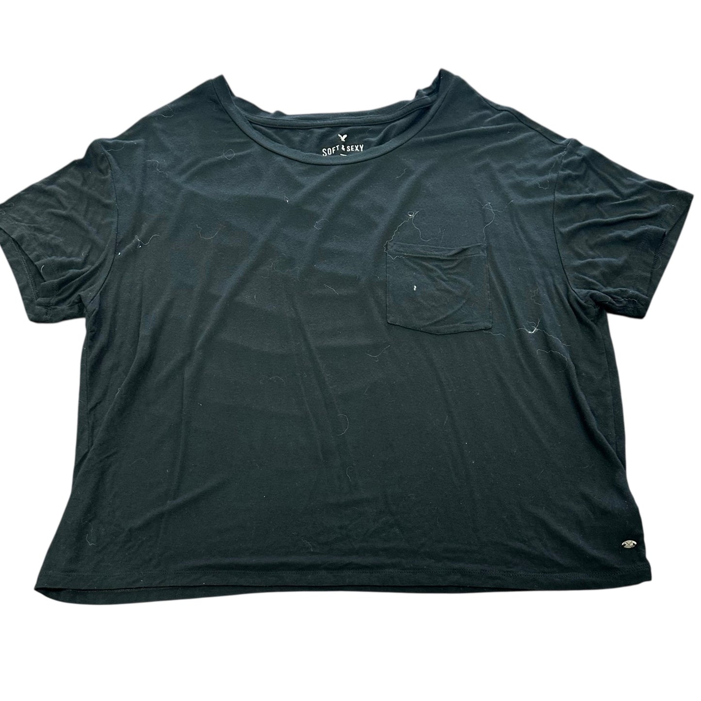AMERICAN EAGLE SOFT SEXY BLACK T-SHIRT LARGE