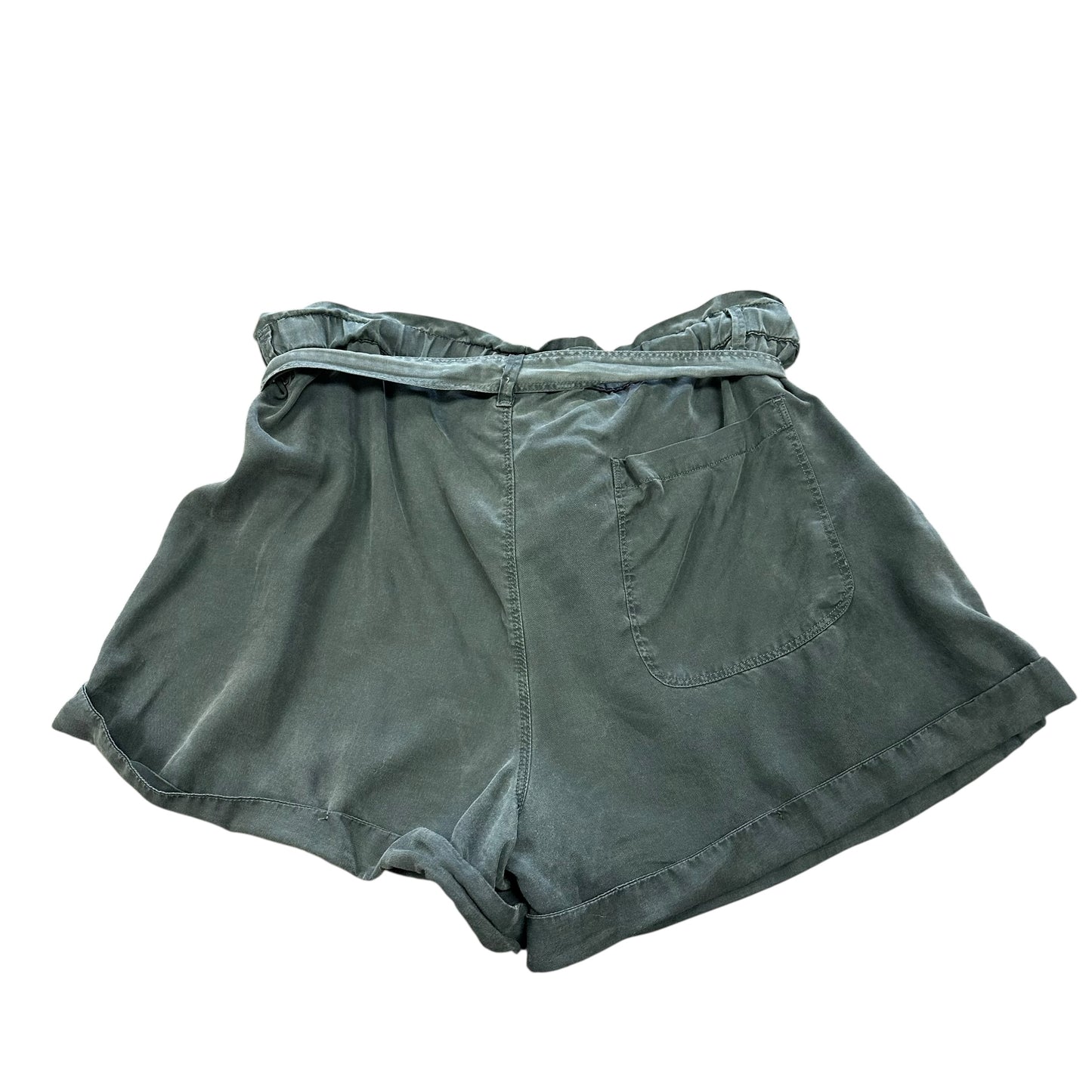 AERIE BLACK BELTED SHORTS LARGE