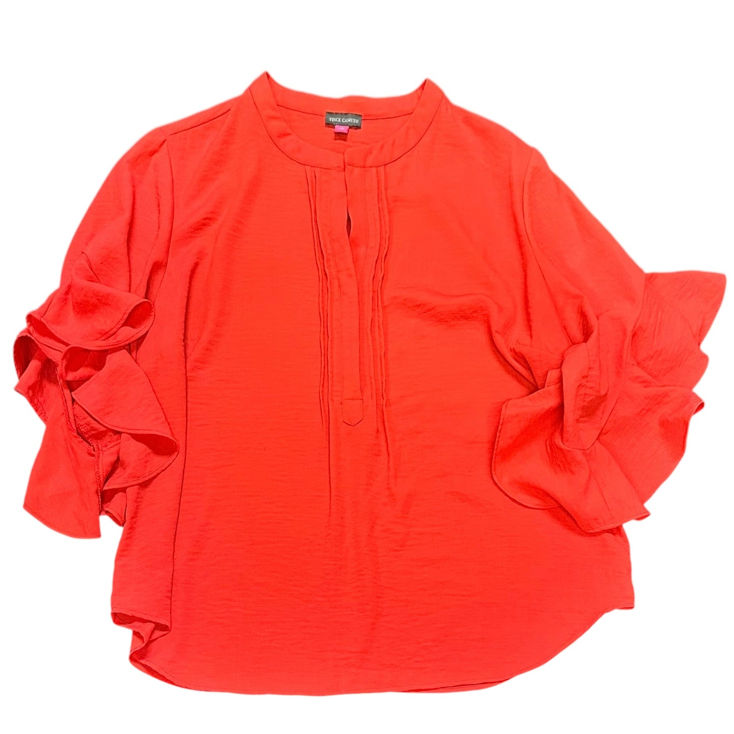 VINCE CAMUTO ORANGISH RED 3/4 SLEEVE BLOUSE 262 1X