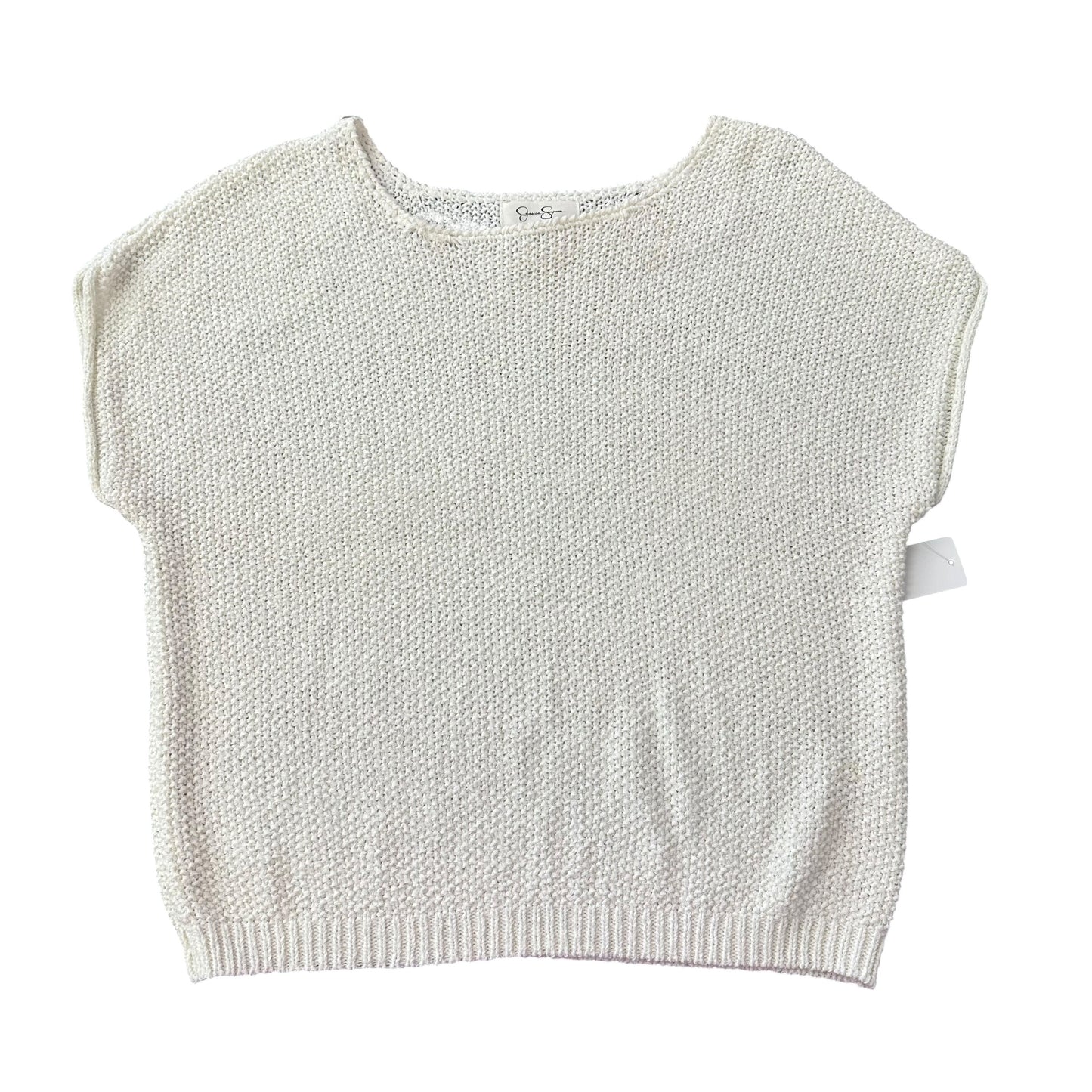 JESSICA SIMPSON BEIGE KNIT OPEN KNIT SWEATER 122 MEDIUM