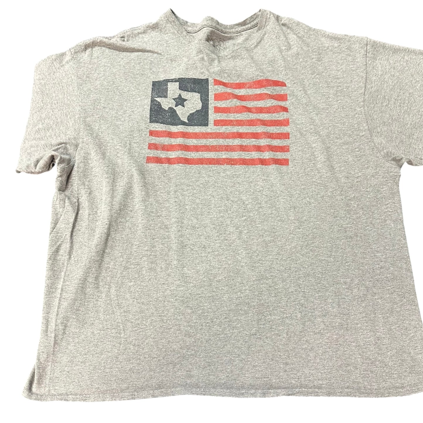 MODERN LUX GRAY TEXAS FLAG TSHIRT 263 XXL