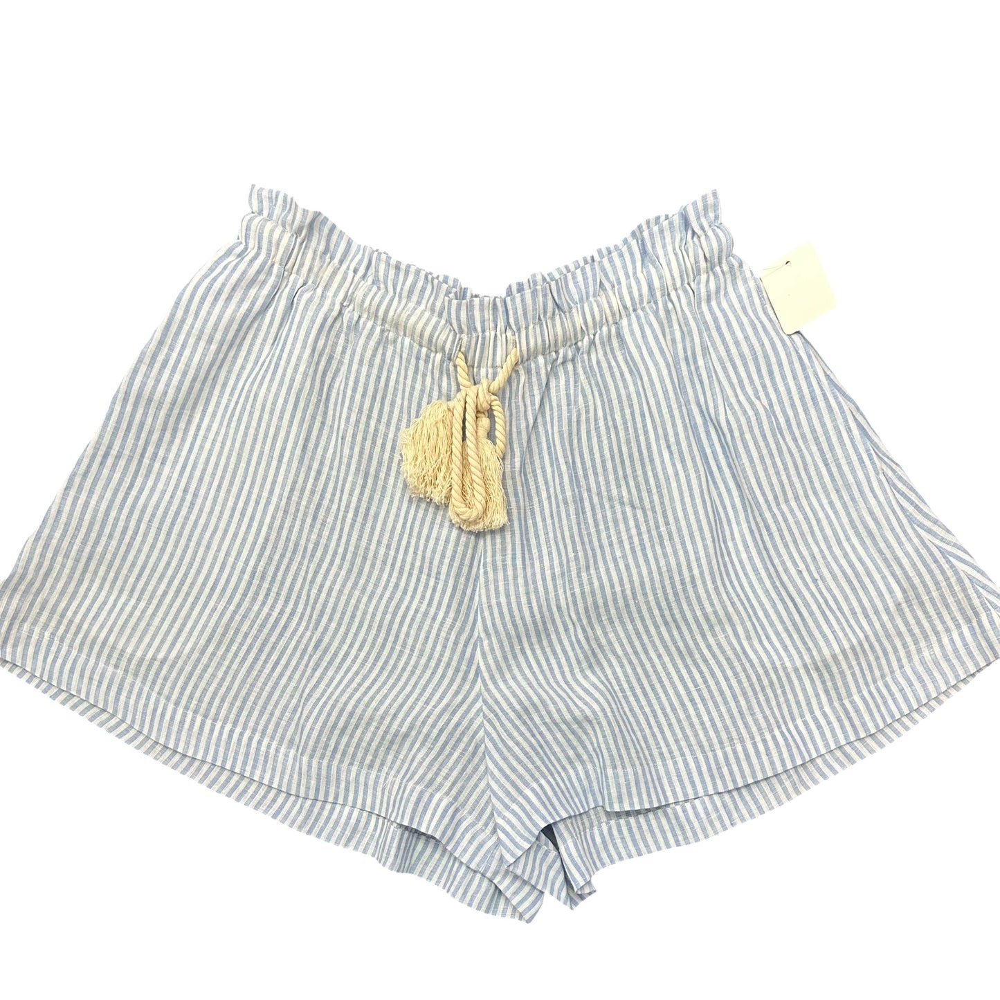 KIVARI BLUE WHITE STRIPED SHORTS 249 SZ 6