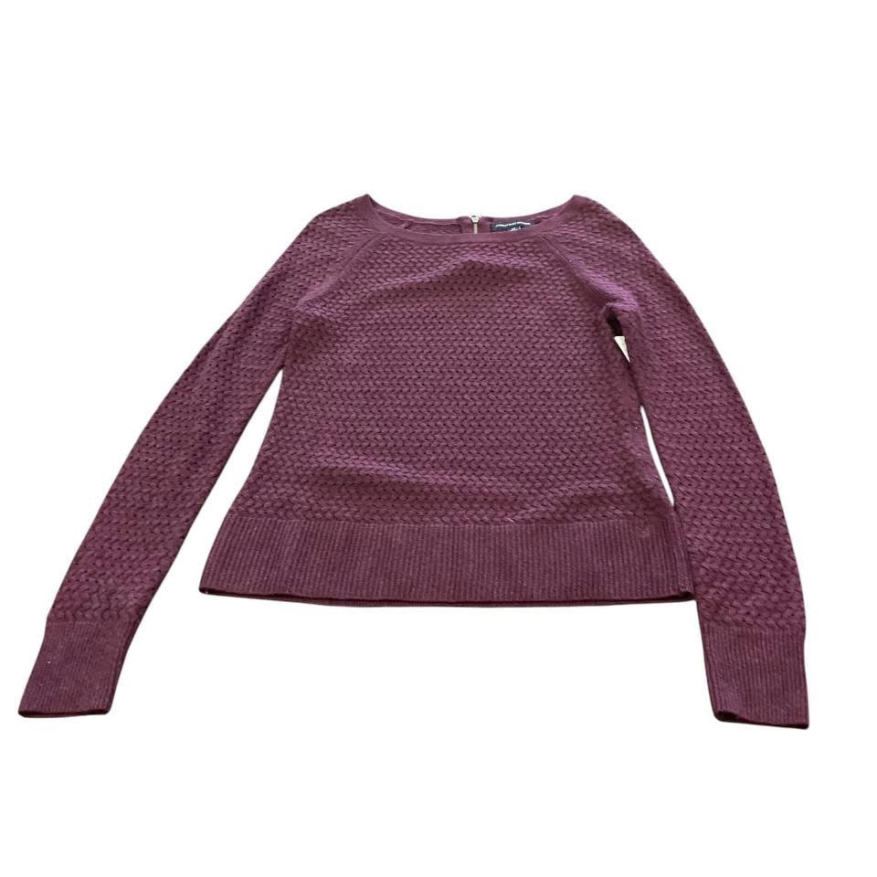 AMERICAN EAGLE MAROON KNIT SWEATER 238 SMALL
