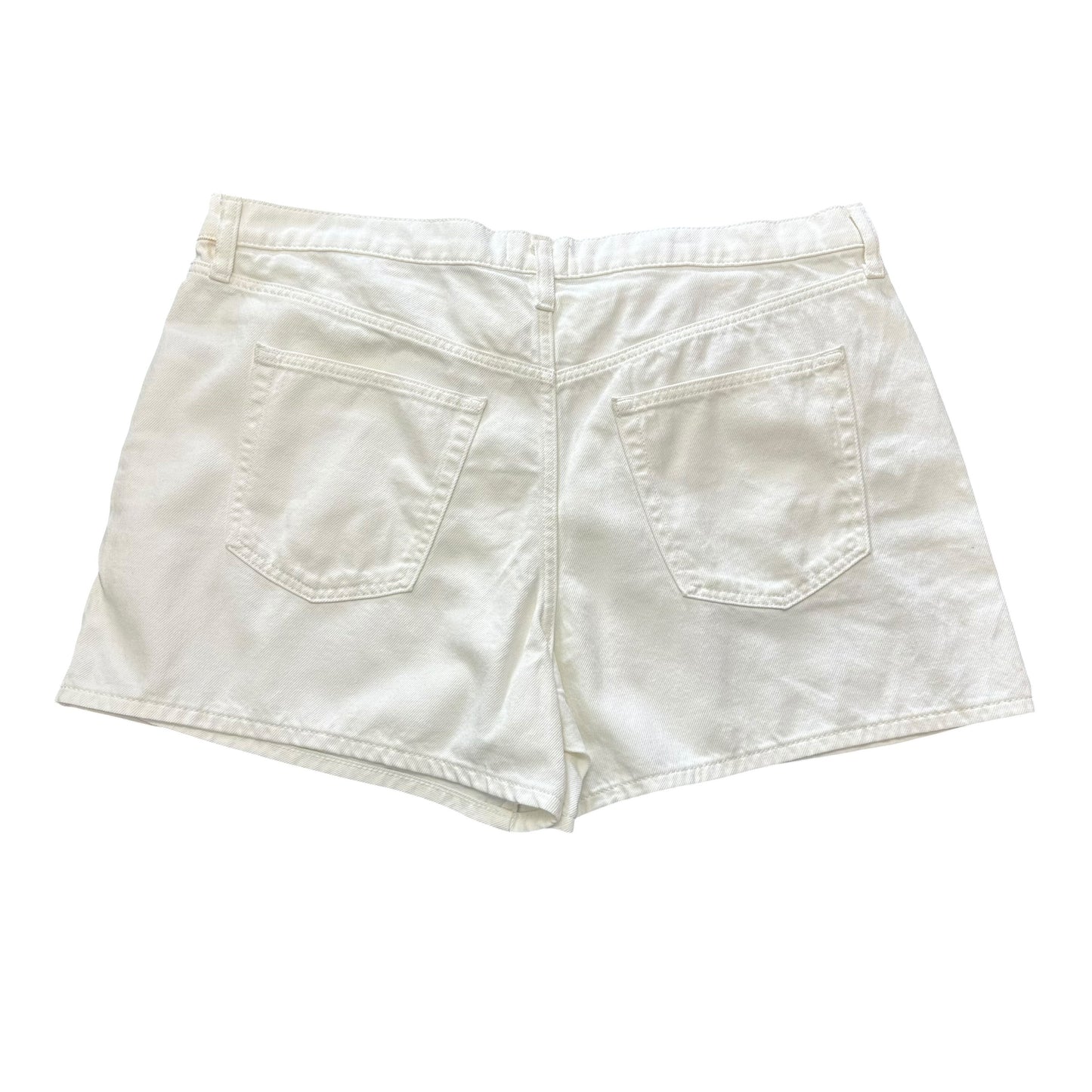 UNIVERSAL THREAD WHITE DENIM ASYMMETRICAL WRAP SKIRT 269 SZ 16