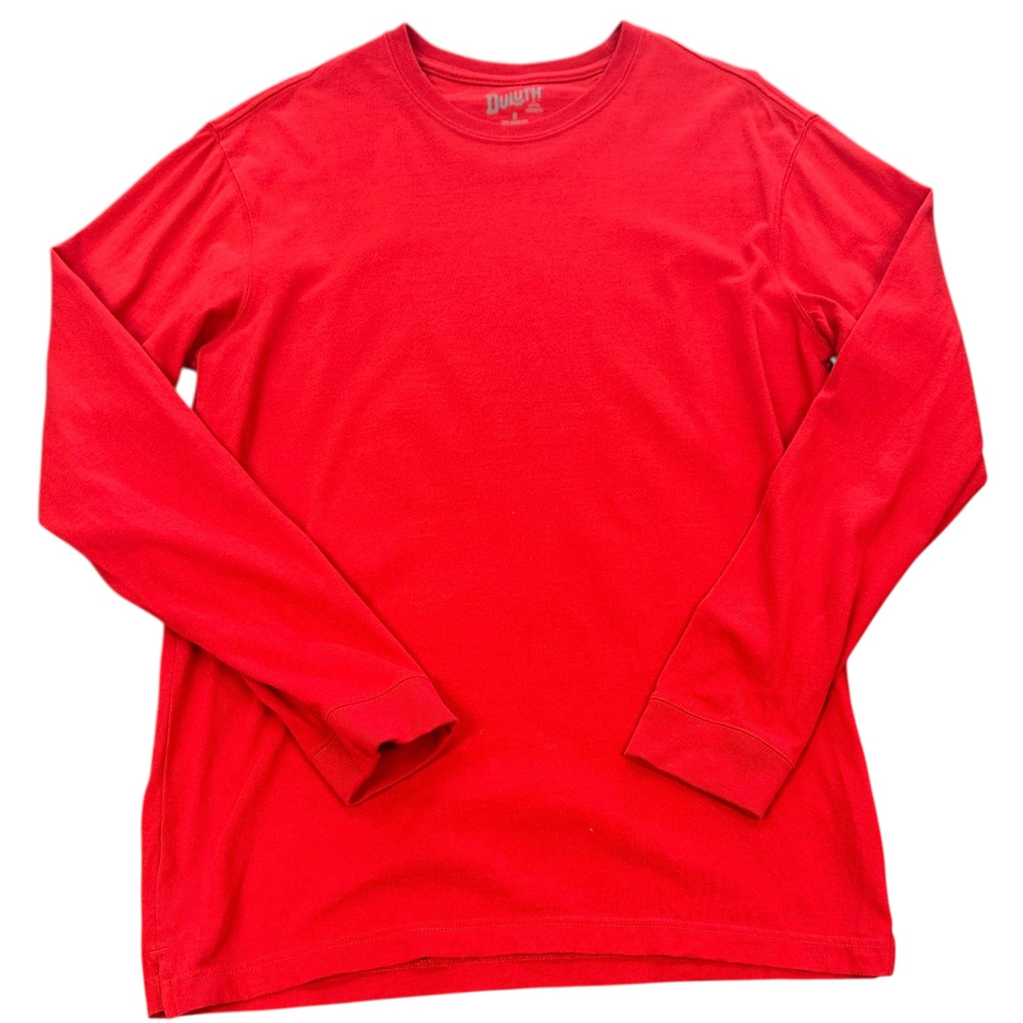 DULUTH RED LONG SLEEVE SHIRT RELAXED FIT 39 SMALL
