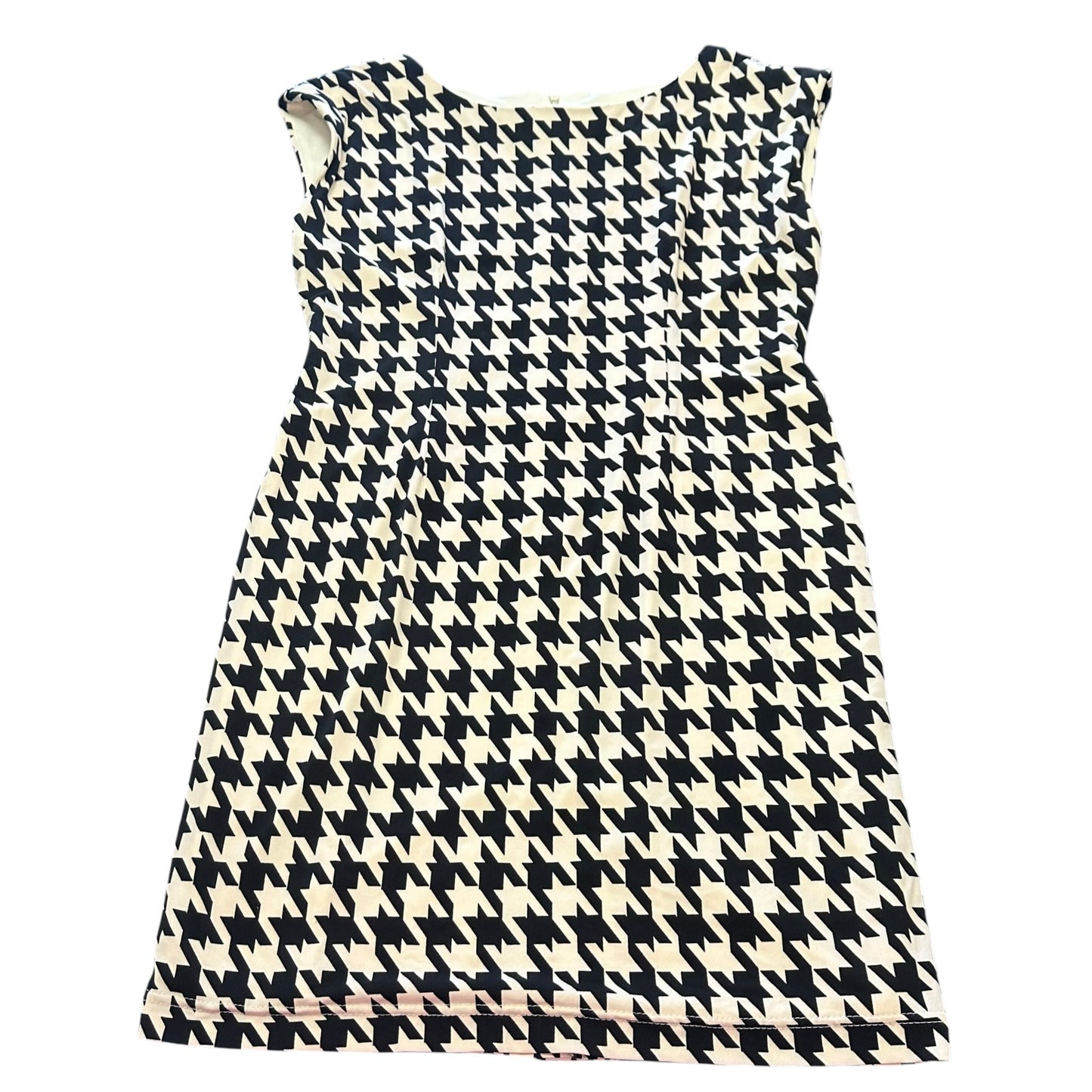 JESSICA HOWARD BLACK BEIGE SHEATH DRESS Y2K 100 SZ 10P