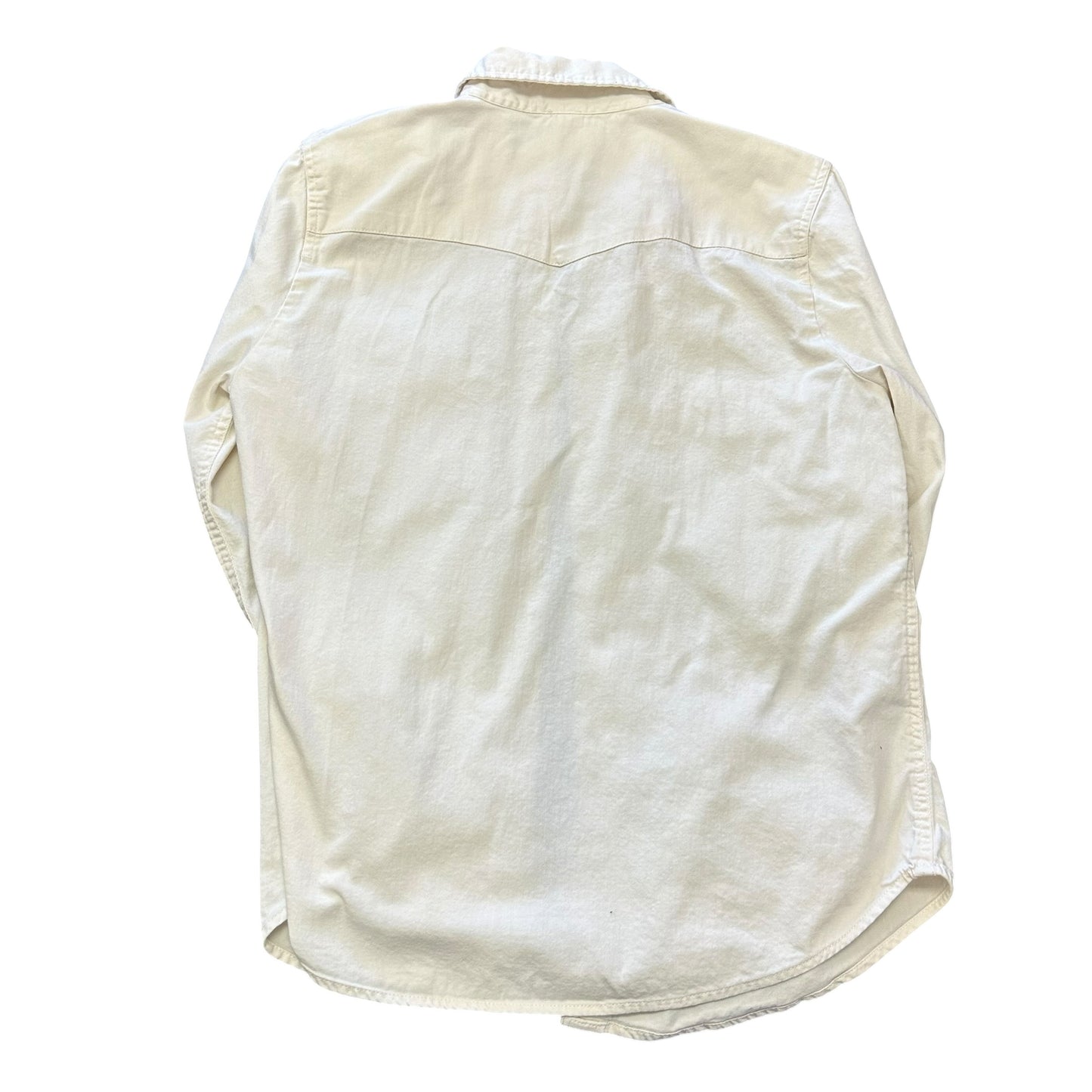 AERIE BEIGE BUTTON UP BLOUSE 84 LARGE