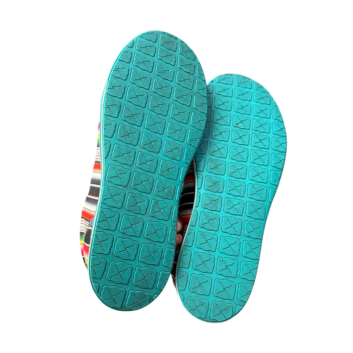HOOEY X TWISTED SLIP ON SHOES SERAPE COLORFUL SZ 7