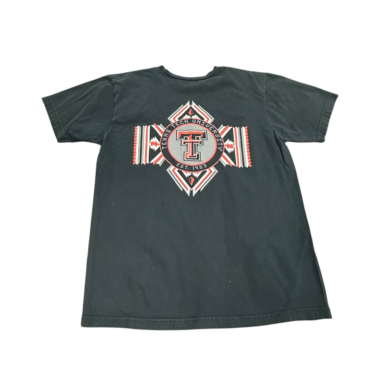 AMERICAN APPAREL BLACK TEXAS TECH TSHIRT 164 MEDIUM *HOLES