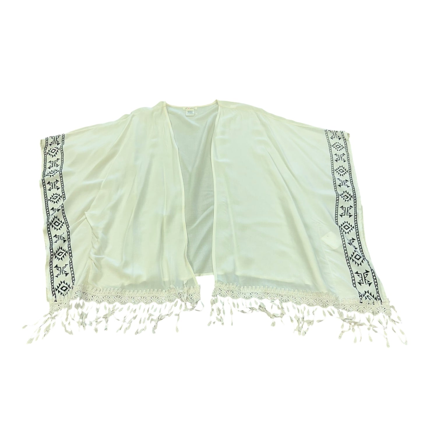 SELF ESTEEM BEIGE BLACK KIMONO 234 XL