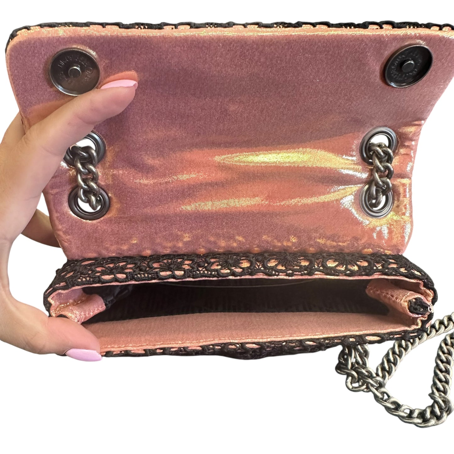 THE BRIXTON CROCHET OVERLAY CROSSBODY 158 OS