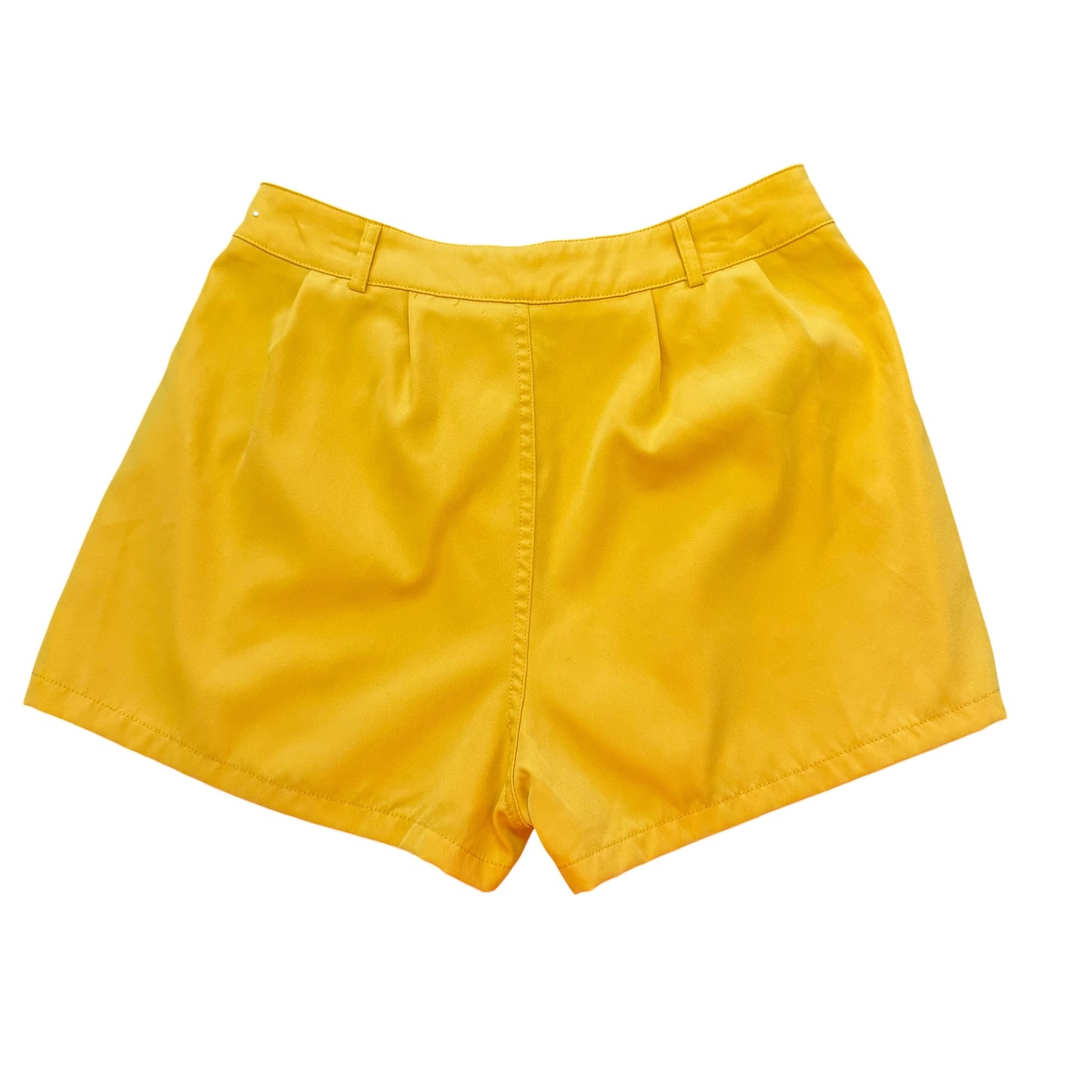 SHEIN YELLOW PLEATED SHORTS 263 MEDIUM