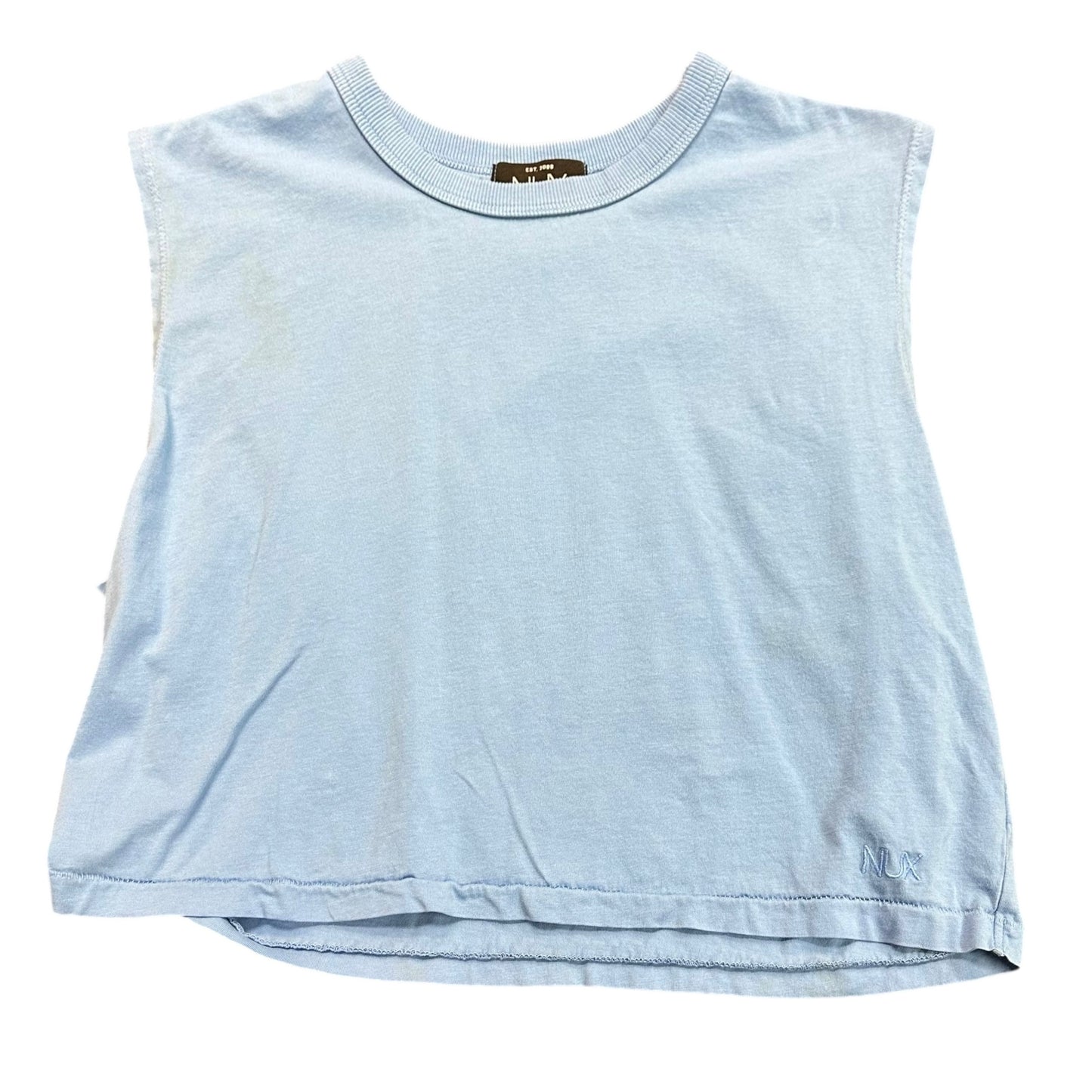 NUX ACTIVE BLUE CROP TOP TANK 26 MEDIUM