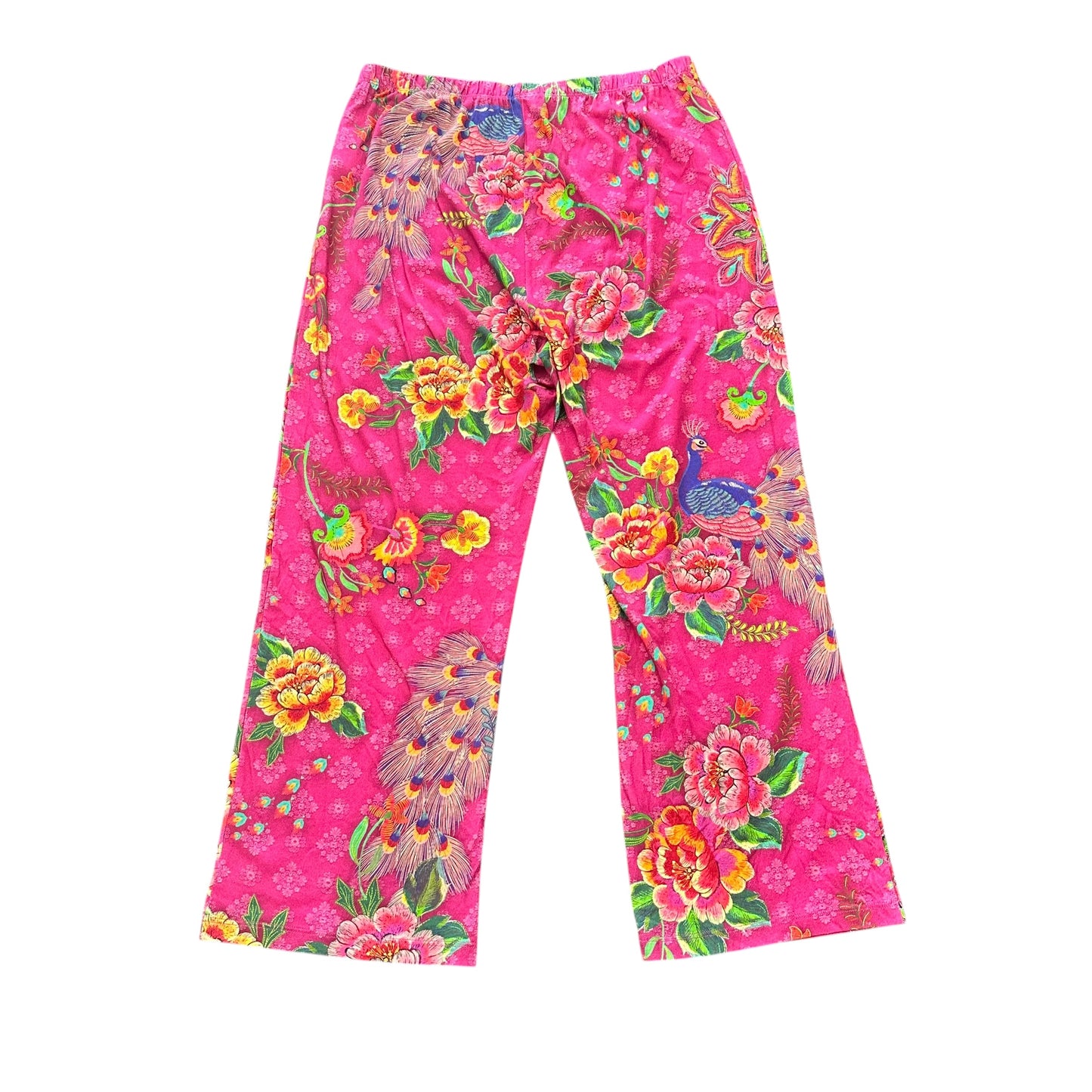 JOHNNY WAS PINK FLORAL 2 PC PAJAMA SET 170 MEDIUM