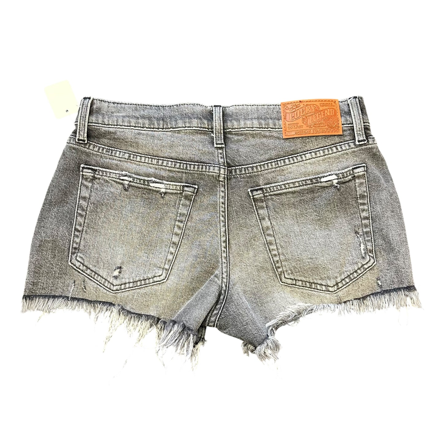 LUCKY BRAND BLACK DENIM STUDDED SHORTS 251 SZ 4
