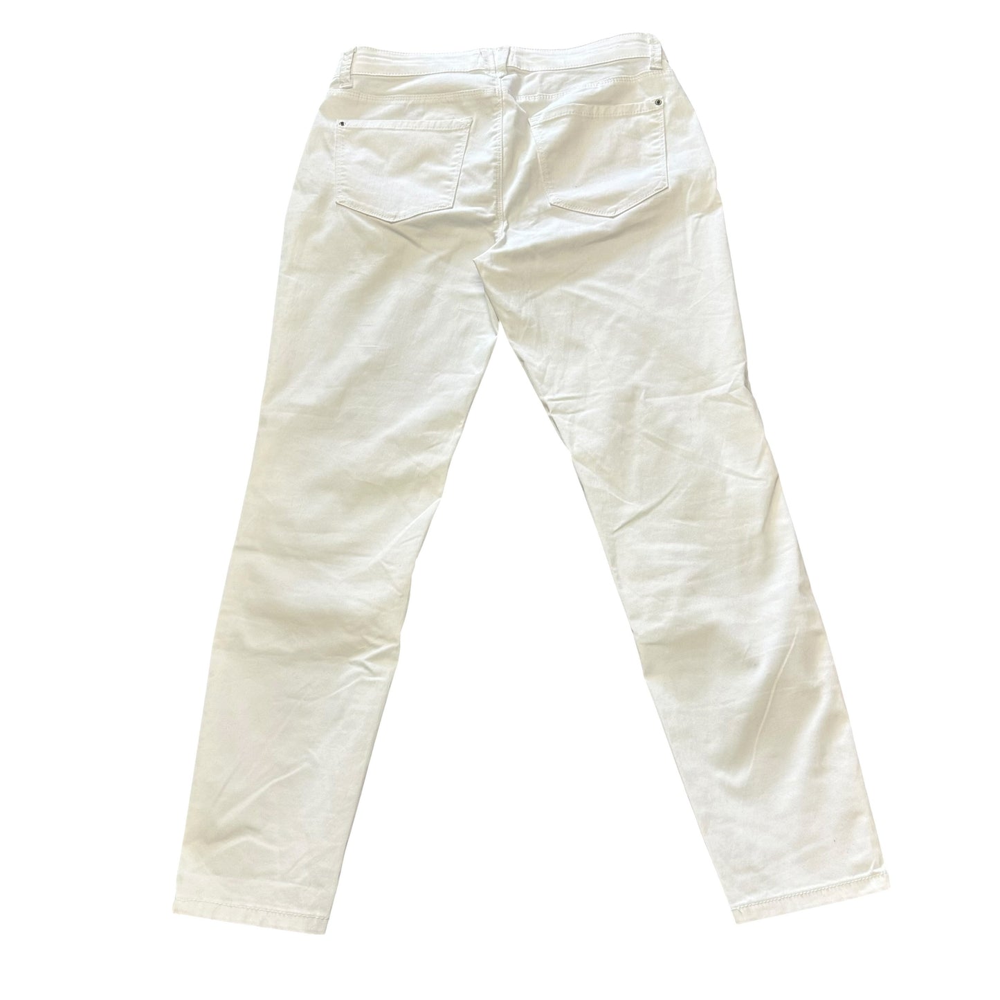 CURVE APPEAL WHITE STRAIGHT LEG DENIM JEANS 8 SZ 10/30