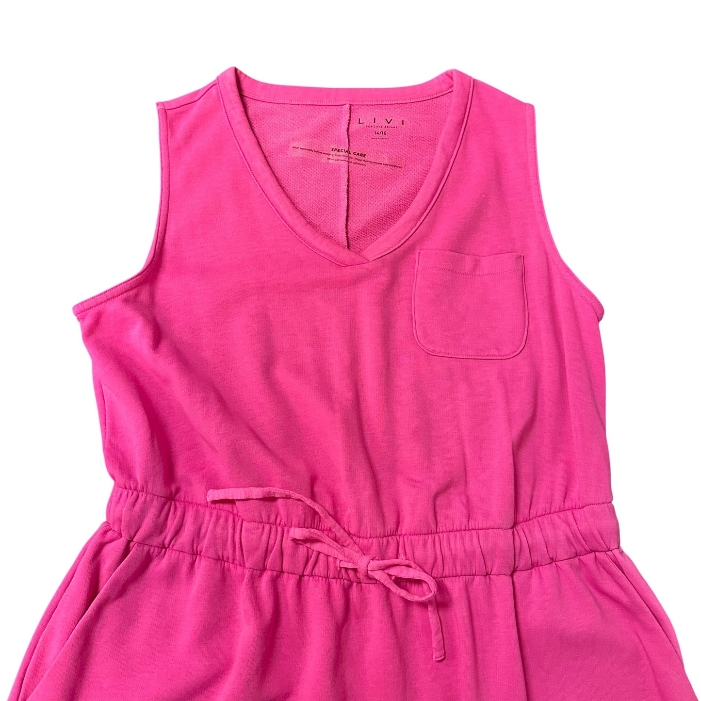 LIVI PINK SWEATSHIRT DRESS NWT 100 14/16