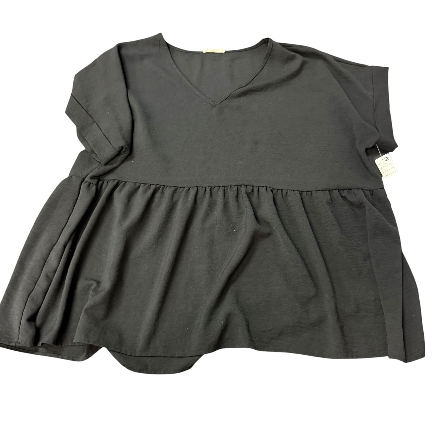 ENTRO BLACK BABYDOLL BLOUSE 57 2X