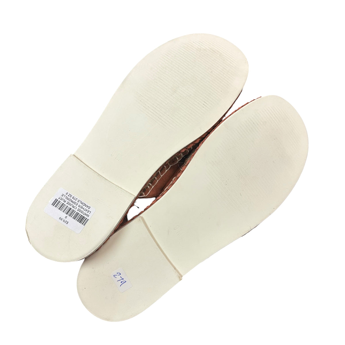 MATISSE CRUISE RUST LEATHER ESPADRILLE SANDALS 279 SZ 9