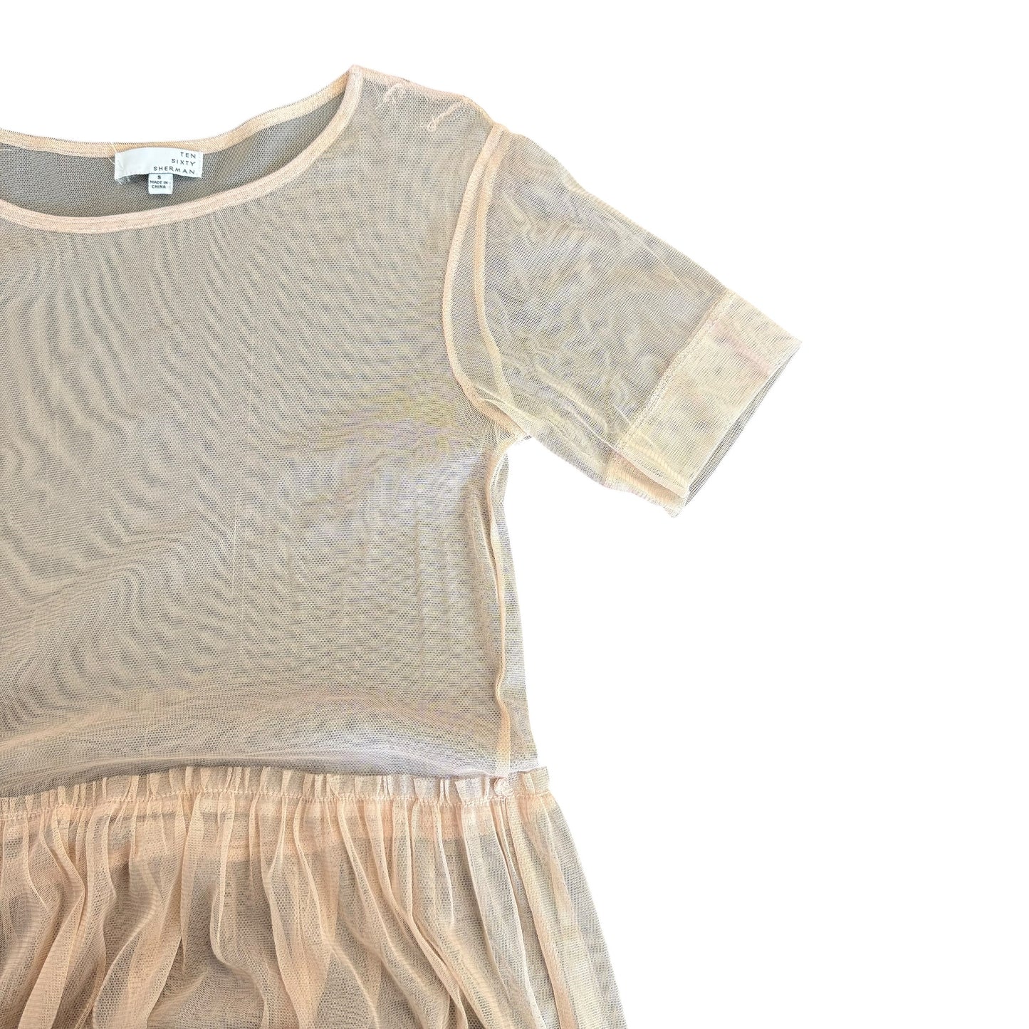 MESH BEIGE DRESS 100 SMALL