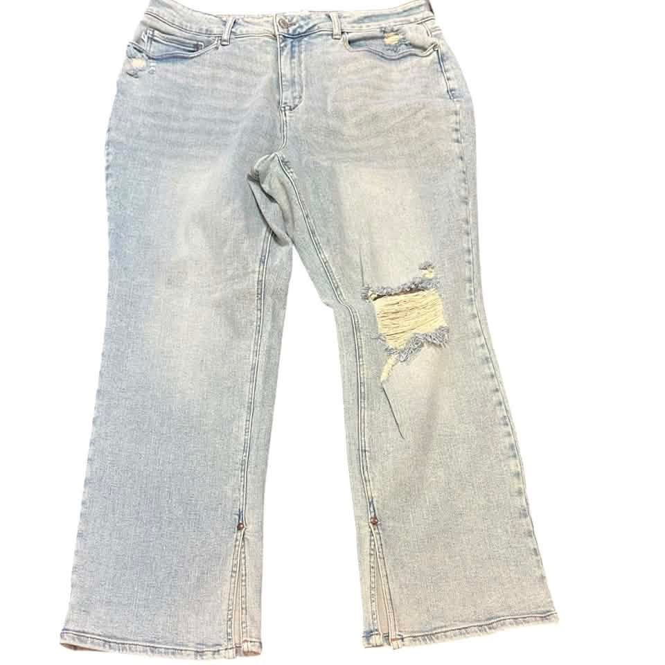 JUDY BLUE STRAIGHT DENIM JEANS NWOT 2 SZ 20W