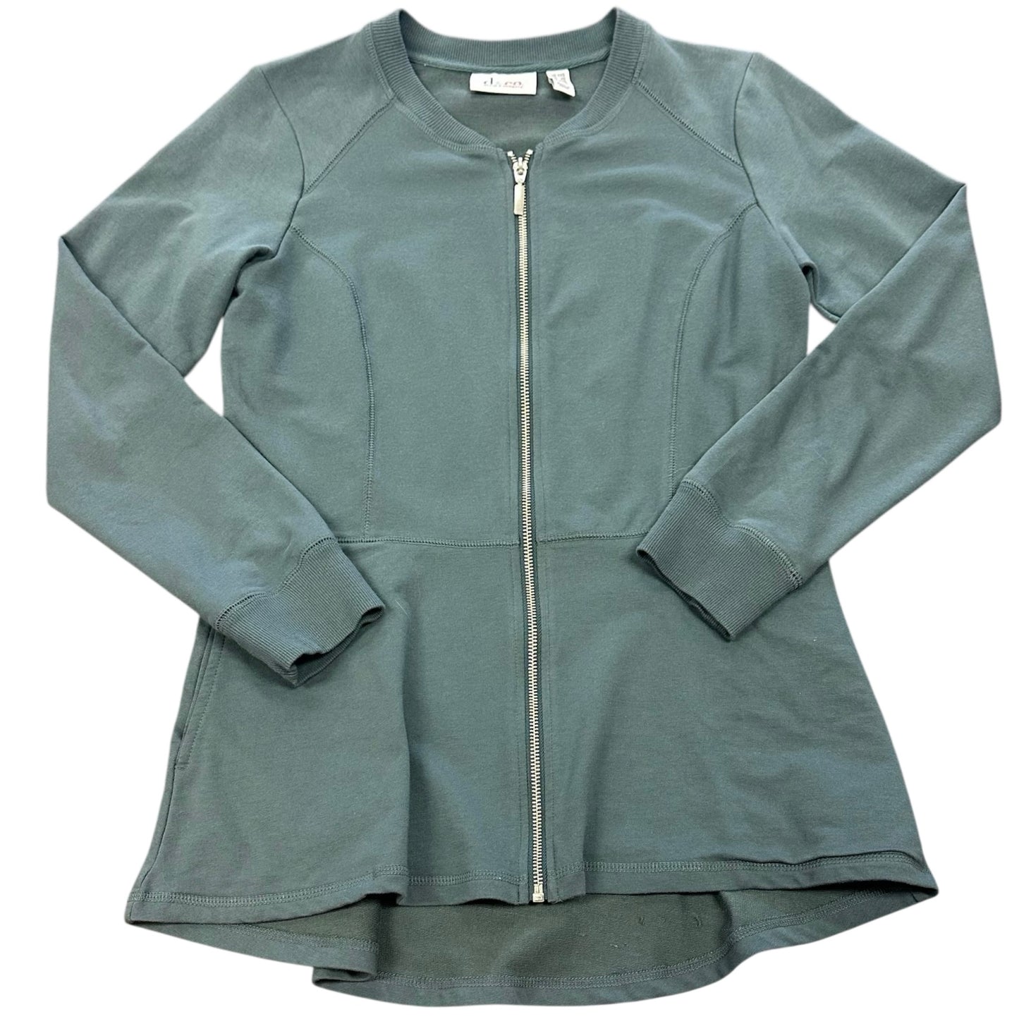 D&CO BLUISH GRAY FULL ZIP JACKET 44 XXS/SMALL